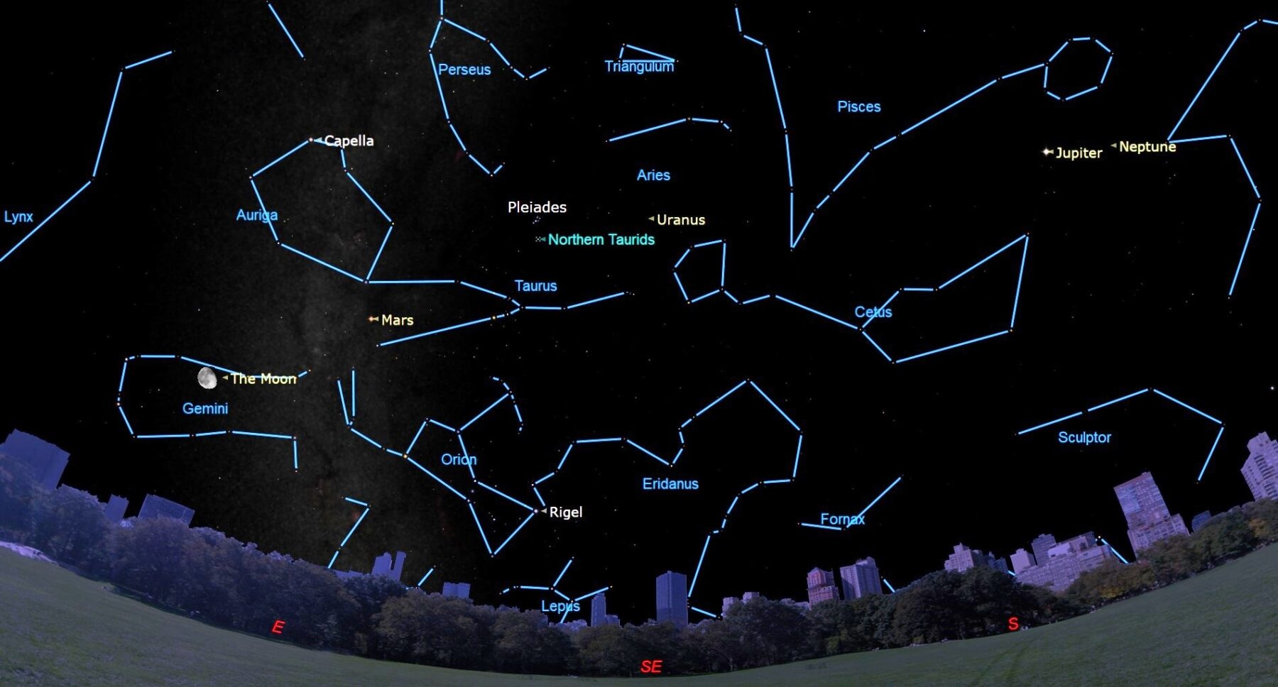 Nov12-2022-at-10-pm-Northern-Taurids-Meteor-Shower-Peak-scaled